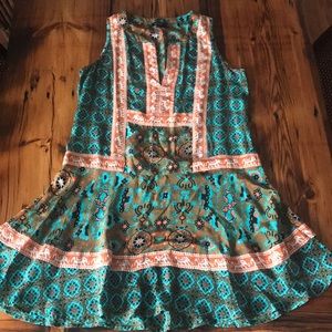 Anthropologie printed tunic